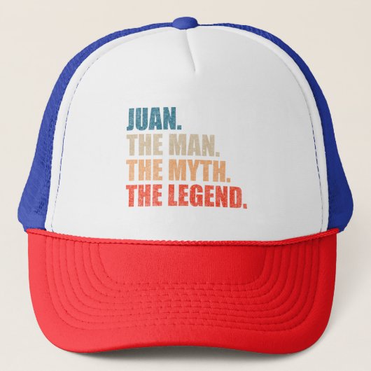 Juan De Man De Mythe De Legende Trucker Pet (Voorkant)