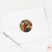 Juan de Valdes Leal- Het offer van Isaac Ronde Sticker (Envelop)