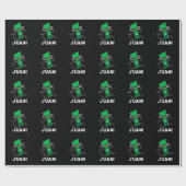 Juan Funny Mexican Nummer 1 Pun Dark BG Cadeaupapier (Vlak)