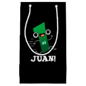 Juan Funny Mexican Nummer 1 Pun Dark BG Klein Cadeauzakje (Voorkant)