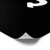 Juan Funny Mexican Nummer 1 Pun Dark BG Poster (Hoek)