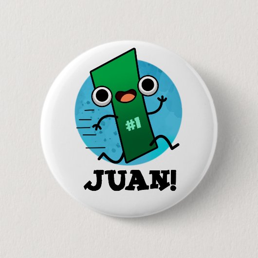 Juan Grappig Mexicaans Nummer Een Pun Ronde Button 5,7 Cm (Voorkant)