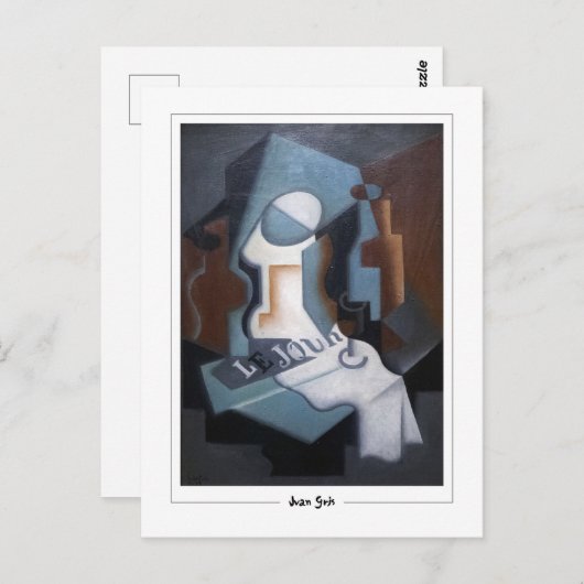 Juan Gris #169 - Kunst Briefkaart (Voorkant / Achterkant)