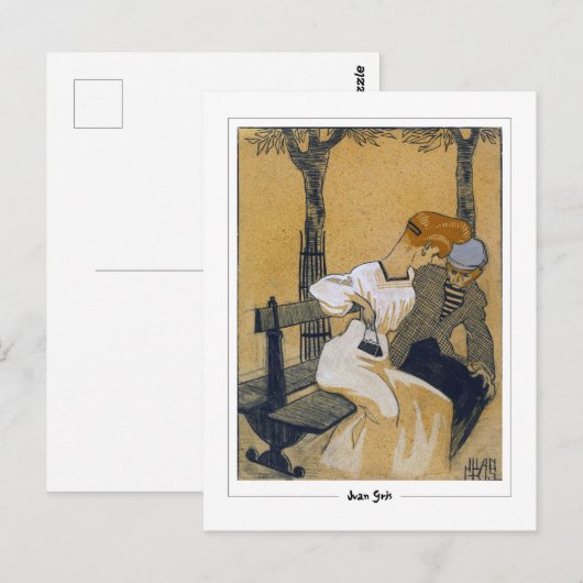 Juan Gris #277 - Kunst Briefkaart (Voorkant / Achterkant)