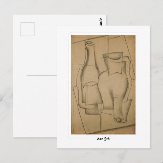 Juan Gris #285 - Kunst Briefkaart (Voorkant / Achterkant)