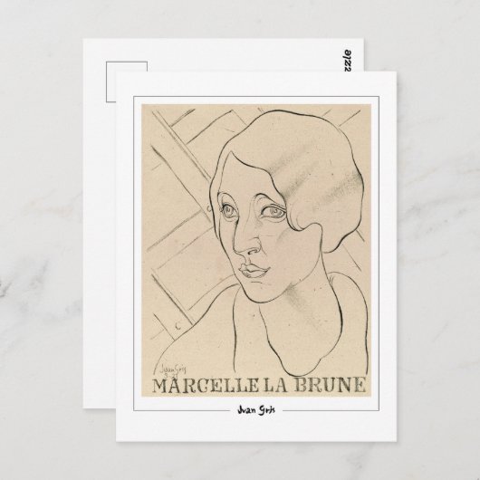 Juan Gris #298 - Kunst Briefkaart (Voorkant / Achterkant)