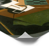 Juan Gris - Chessboard, Glass en Dish Poster (Hoek)