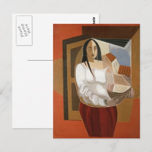 Juan Gris - De lezer Briefkaart (Voorkant / Achterkant)