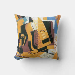 Juan Gris - Foto van de gitaar Abstracte kunst Kussen