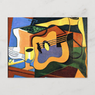 Juan Gris - Guitar en Fles Briefkaart
