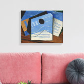 Juan Gris - Guitar op een tafel Canvas Afdruk (Insitu (Woonkamer))