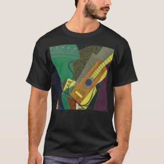 Juan Gris Guitare Sur Une Table (gitaar op een T-shirt