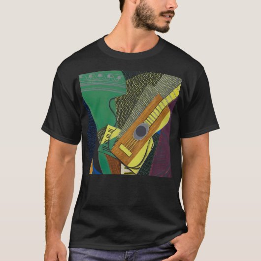 Juan Gris Guitare Sur Une Table (gitaar op een T-shirt (Voorkant)