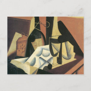 Juan Gris - Nog steeds leven met een witte tafelkl Briefkaart