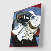 Juan Gris, Painter's Table, famous painting, Vierkante Klok (Hoek)