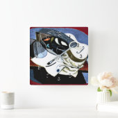 Juan Gris, Painter's Table, famous painting, Vierkante Klok (Huis)