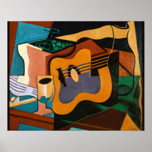 Juan Gris, Stilleven met gitaar, Poster