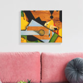 Juan Gris - stilstaand leven met gitaar Canvas Afdruk (Insitu (Woonkamer))