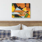 Juan Gris - stilstaand leven met gitaar Canvas Afdruk (Insitu (Slaapkamer))