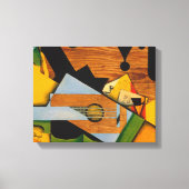Juan Gris - stilstaand leven met gitaar Canvas Afdruk (Voorkant)