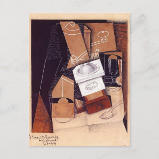 Juan Gris - The Coffee Grinder Briefkaart