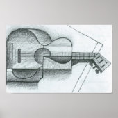 Juan Gris - The Guitar Poster (Voorkant)