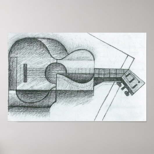 Juan Gris - The Guitar Poster (Voorkant)