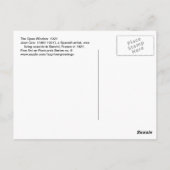 Juan Gris The Open Window Fine Art Briefkaart (Achterkant)