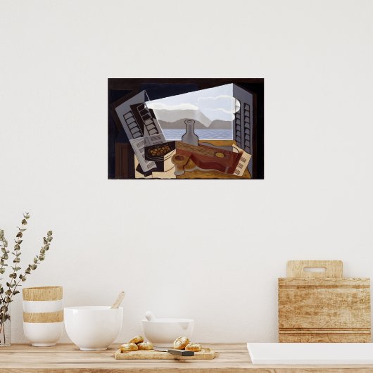 Juan Gris The Open Window Poster (Keuken)