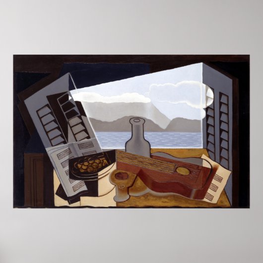 Juan Gris The Open Window Poster (Voorkant)