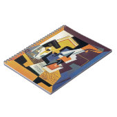 Juan Gris - Violin en Glass - Abstracte kunst Notitieboek (Linkerzijde)