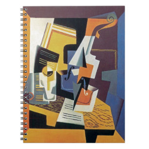 Juan Gris - Violin en Glass - Abstracte kunst Notitieboek