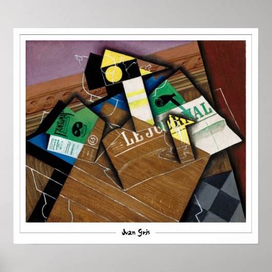 Juan Gris Zedign Art Poster #12 (Voorkant)