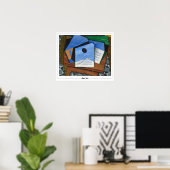 Juan Gris Zedign Art Poster #132 (Thuiskantoor)