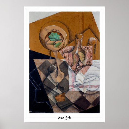 Juan Gris Zedign Art Poster #144 (Voorkant)