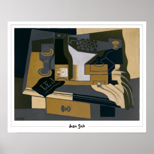 Juan Gris Zedign Art Poster #185 (Voorkant)