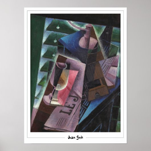 Juan Gris Zedign Art Poster #296 (Voorkant)