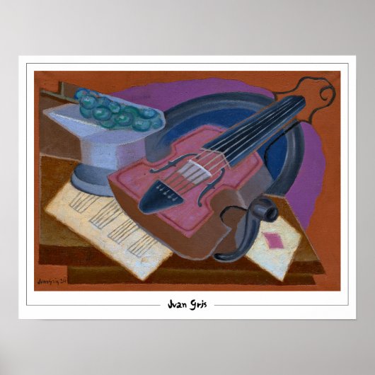 Juan Gris Zedign Art Poster #324 (Voorkant)