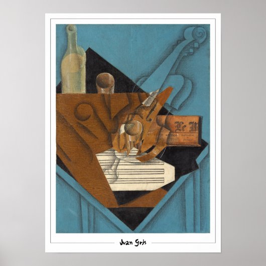 Juan Gris Zedign Kunstposter #218 Poster (Voorkant)