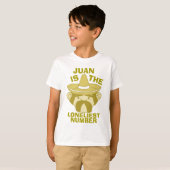 Juan is het langste nummer t-shirt (Voorkant volledig)