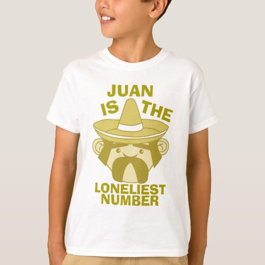 Juan is het langste nummer t-shirt (Voorkant)