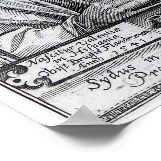 Juan Luis Vives Poster (Hoek)