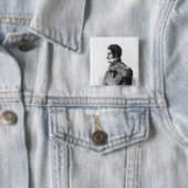 Juan Manuel de Rosas Vierkante Button 5,1 Cm (In situ)