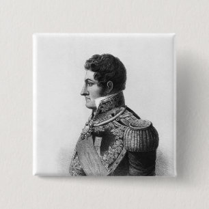 Juan Manuel de Rosas Vierkante Button 5,1 Cm