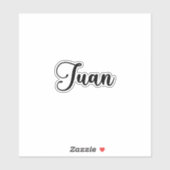 Juan Name - Handgeschreven kalligrafie Sticker (Vel)