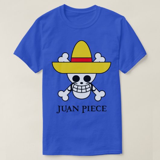 Juan Piece Piraat Koning V2 T-shirt (Design voorkant)