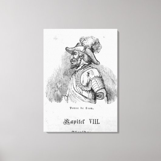 Juan Ponce de Leon Canvas Afdruk (Voorkant)