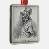 Juan Ponce de Leon Metalen Ornament (Rechts)