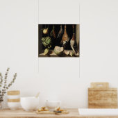 Juan Sanchez Cotan - still Life with Game Fowl Poster (Keuken)