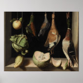 Juan Sanchez Cotan - still Life with Game Fowl Poster (Voorkant)